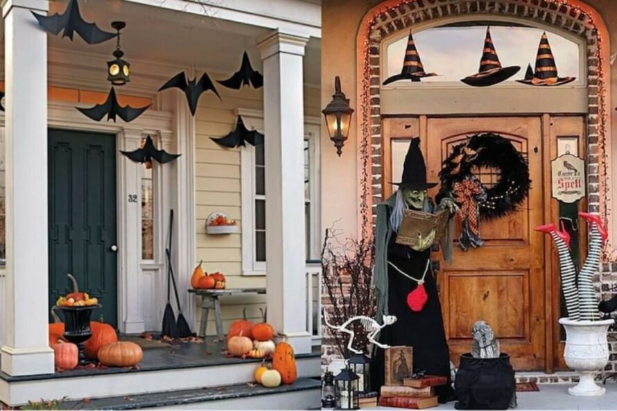 Bats And Hats Hanging From The Ceiling