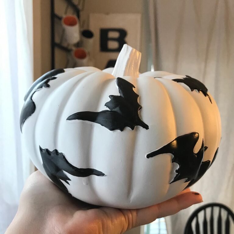 Batty White Pumpkin
