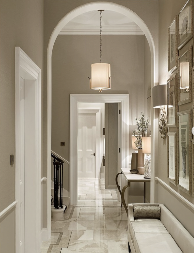 Beige Entryway Tile Floor