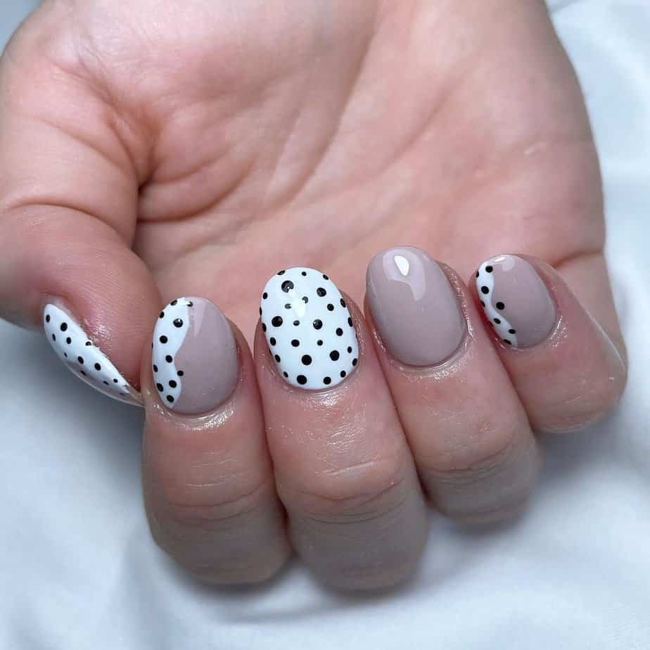 Black and white