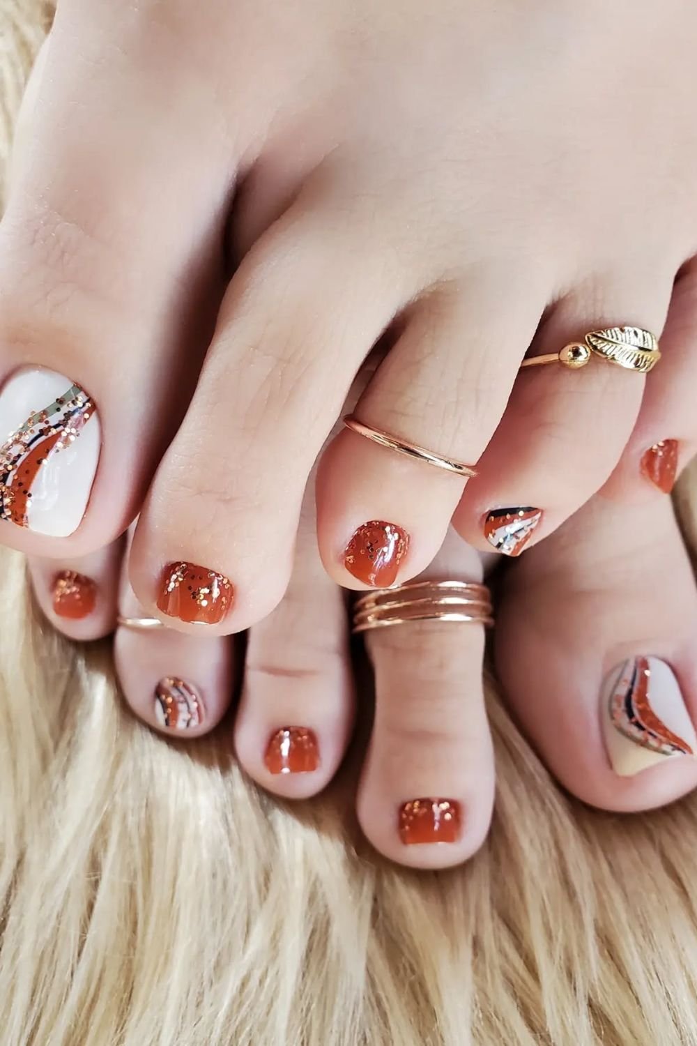 Burnt Orange Swirl