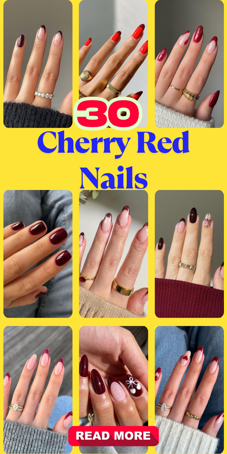 Cherry Red Nails