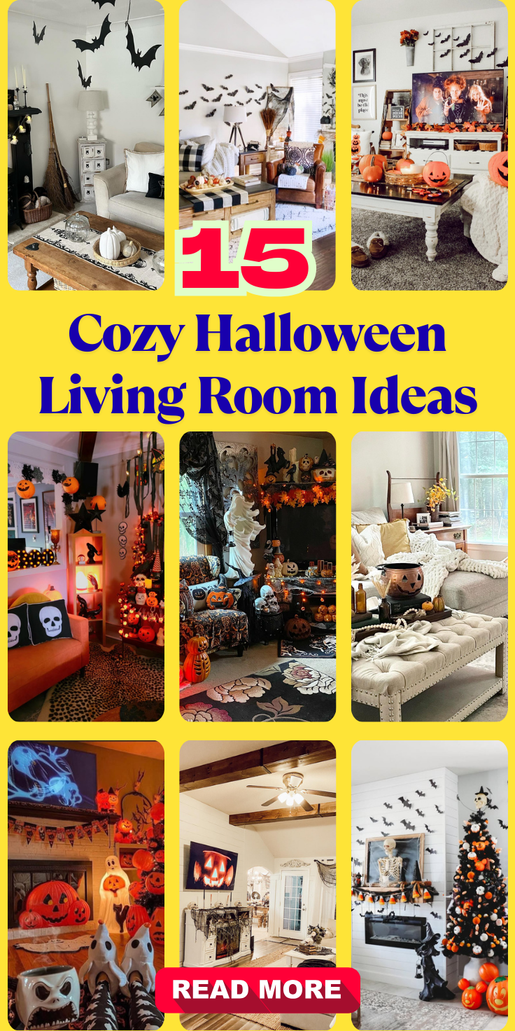 Cozy Halloween Living Room Ideas