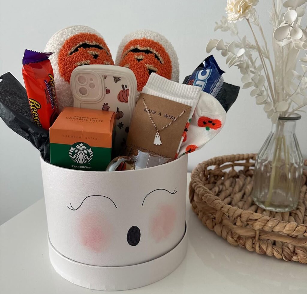 Cozy Self-Care Boo Basket