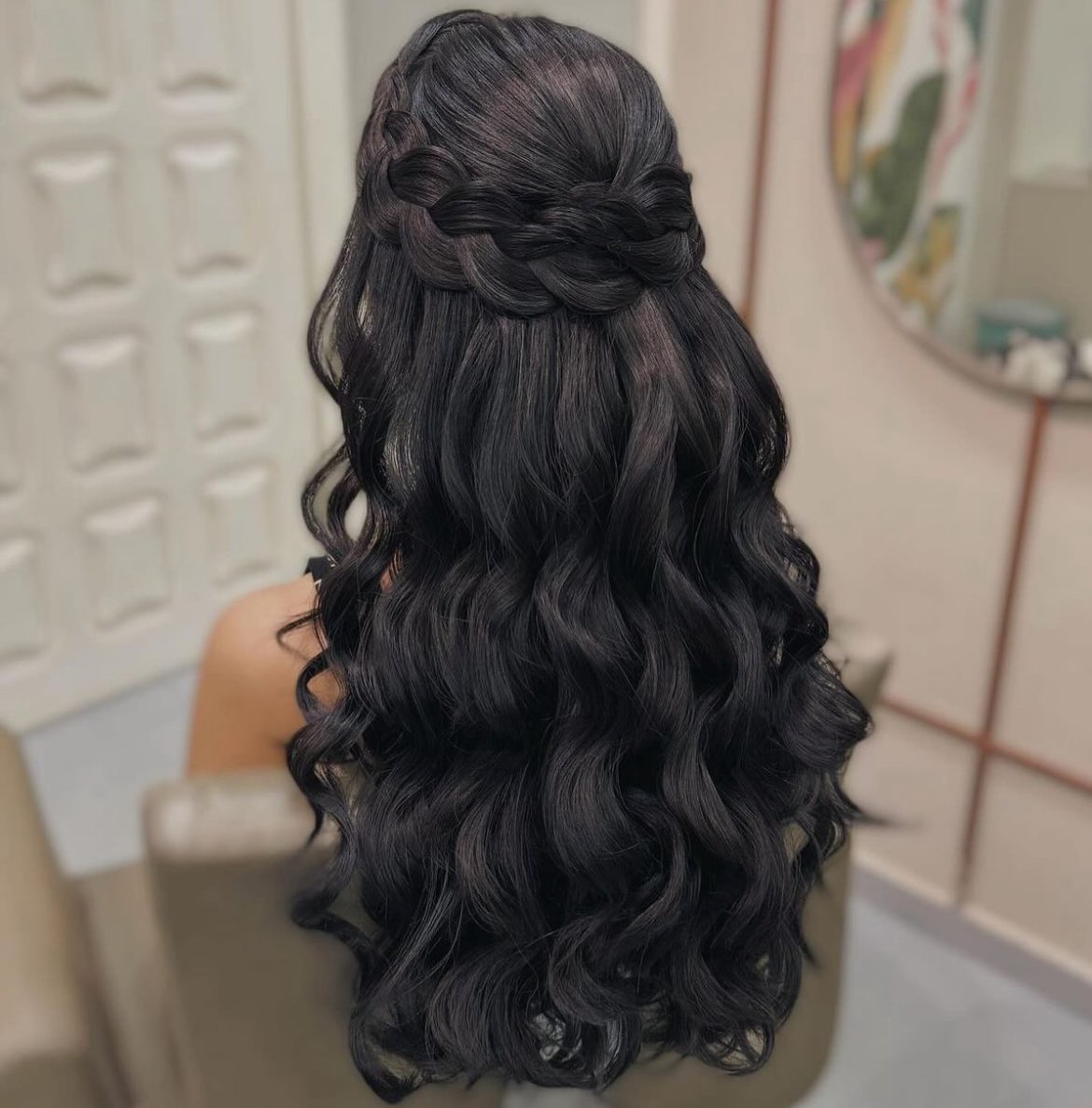 Crown Braid + Waves