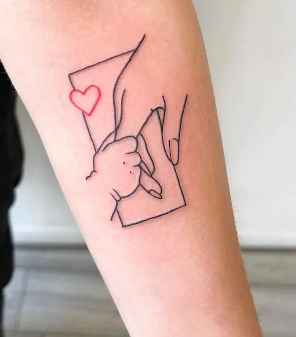 Cute mother tattoo