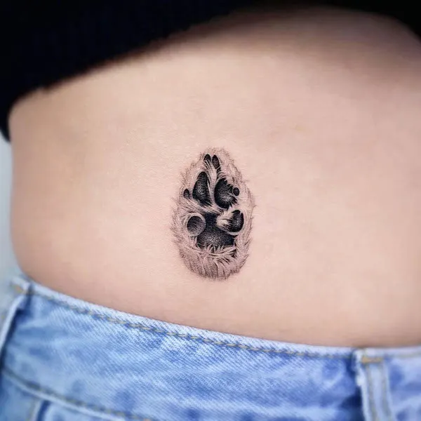 Cute paw tattoo