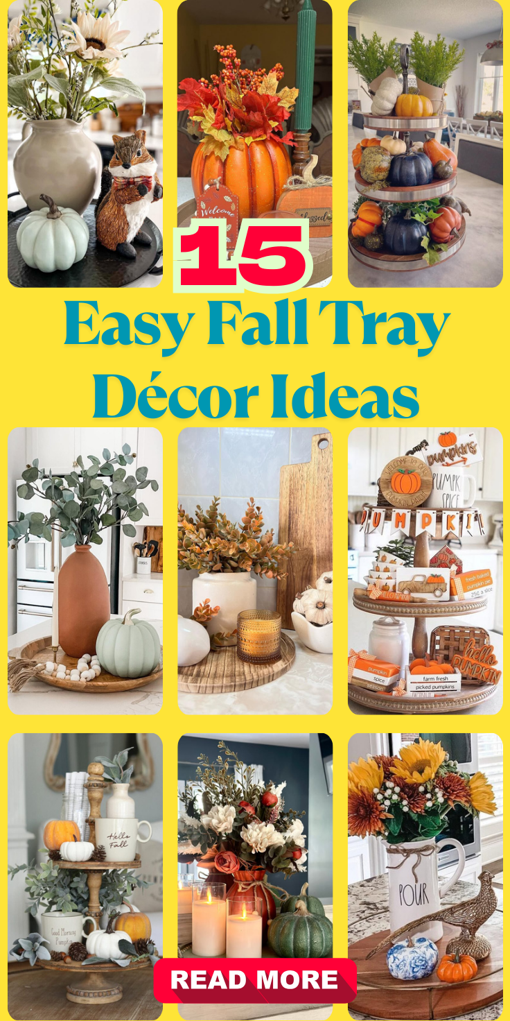 Easy Fall Tray Décor Ideas