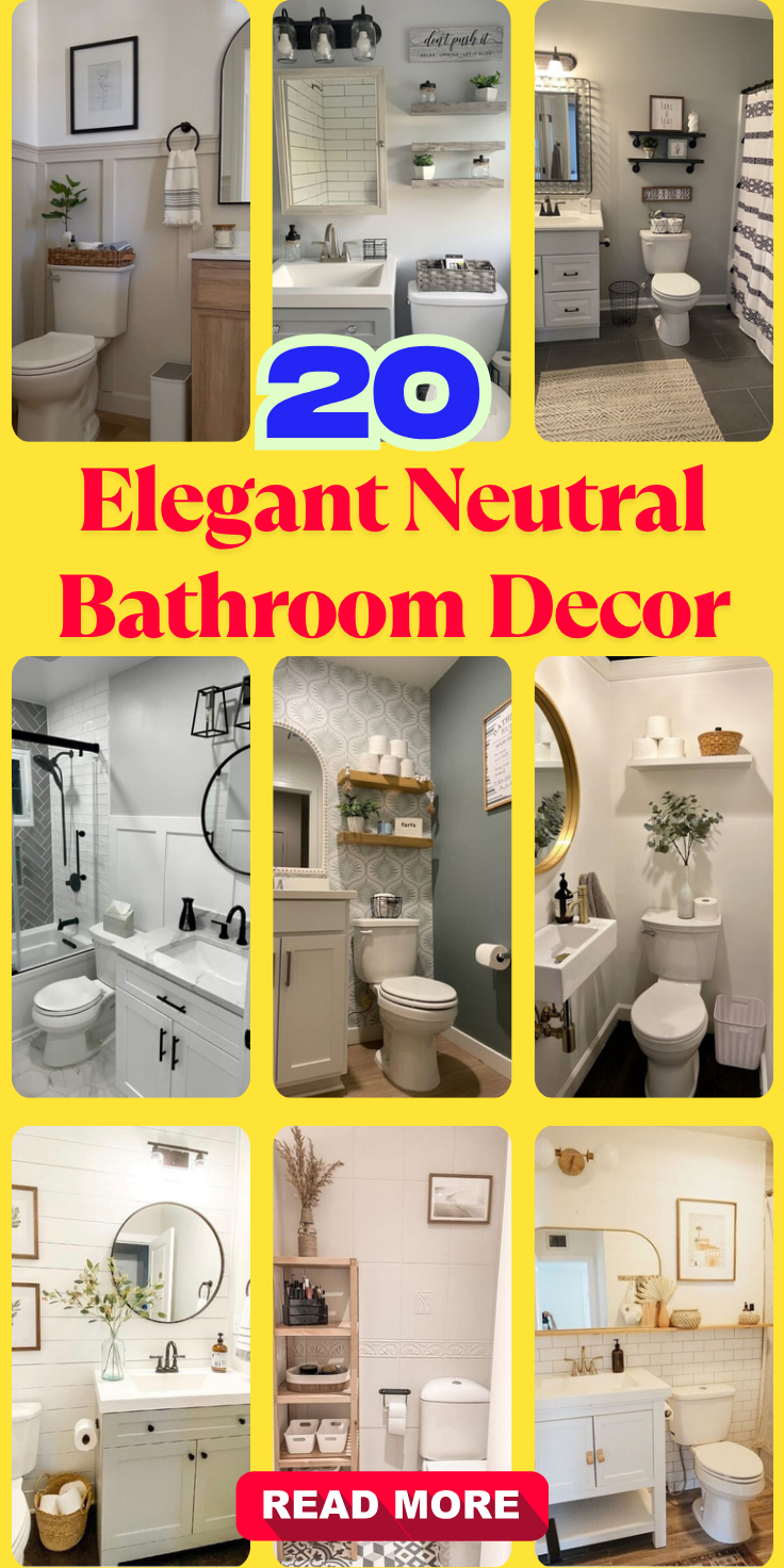 Elegant Neutral Bathroom Decor