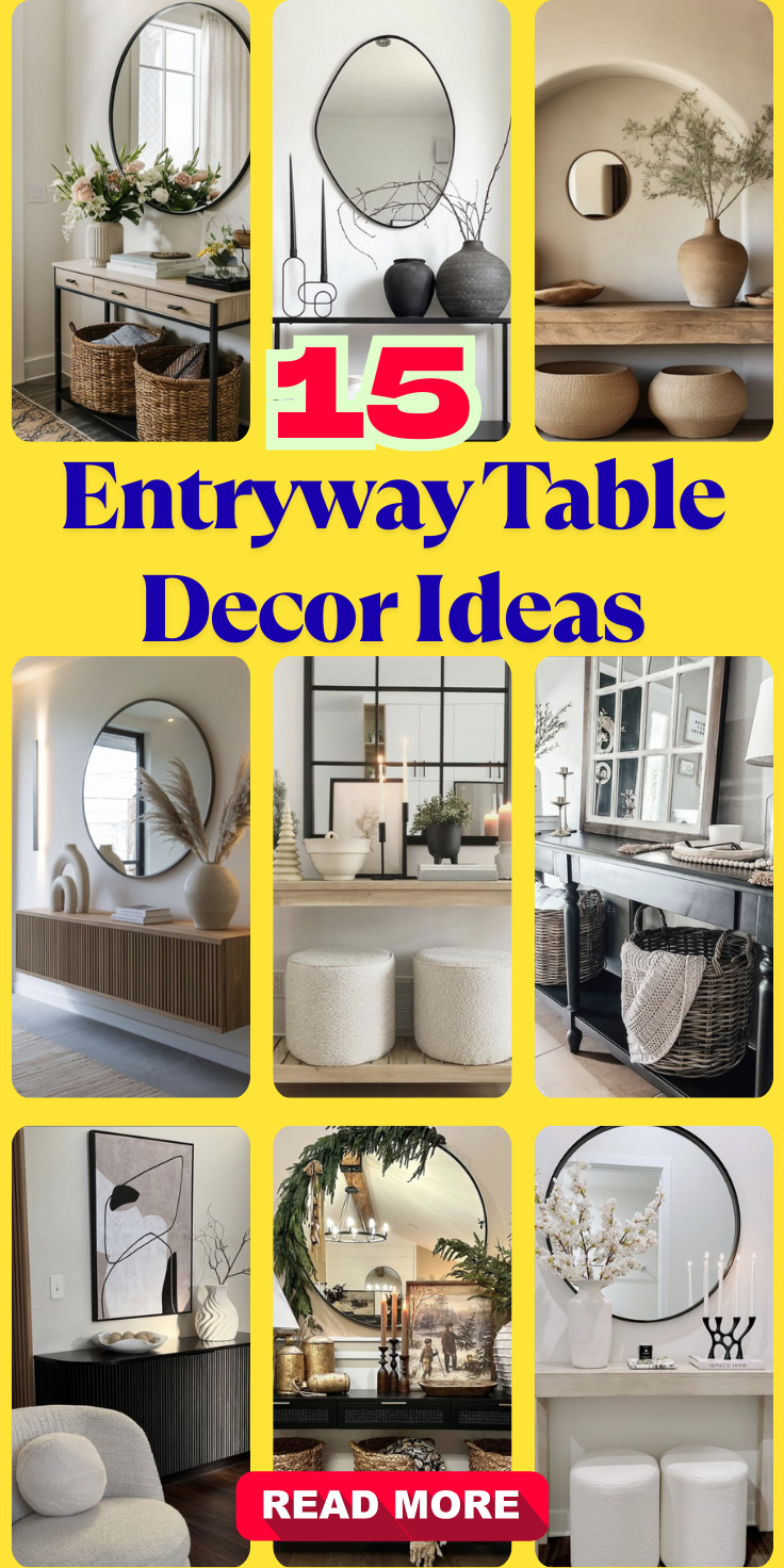 Entryway Table Decor Ideas