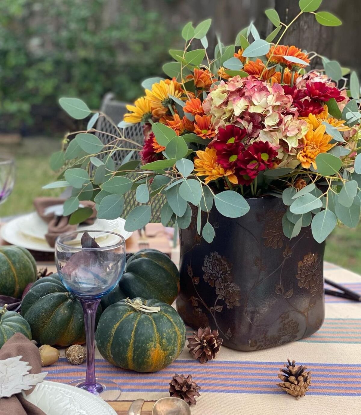 Fall-Themed Floral Arrangement
