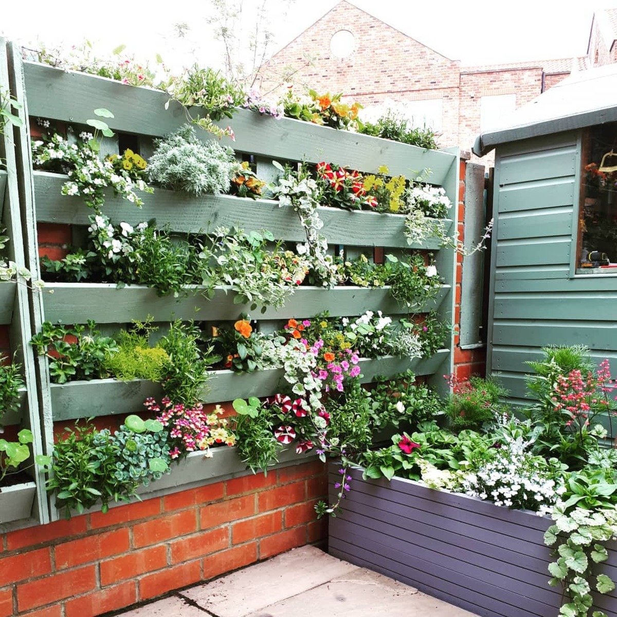 Fence Vertical Garden From Slats