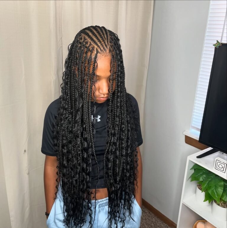 Flip Over Fulani with Goddess Curls