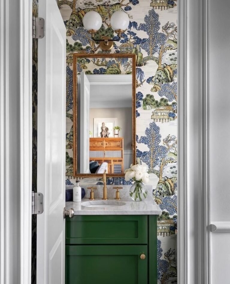 Floral Harmony Powder Room