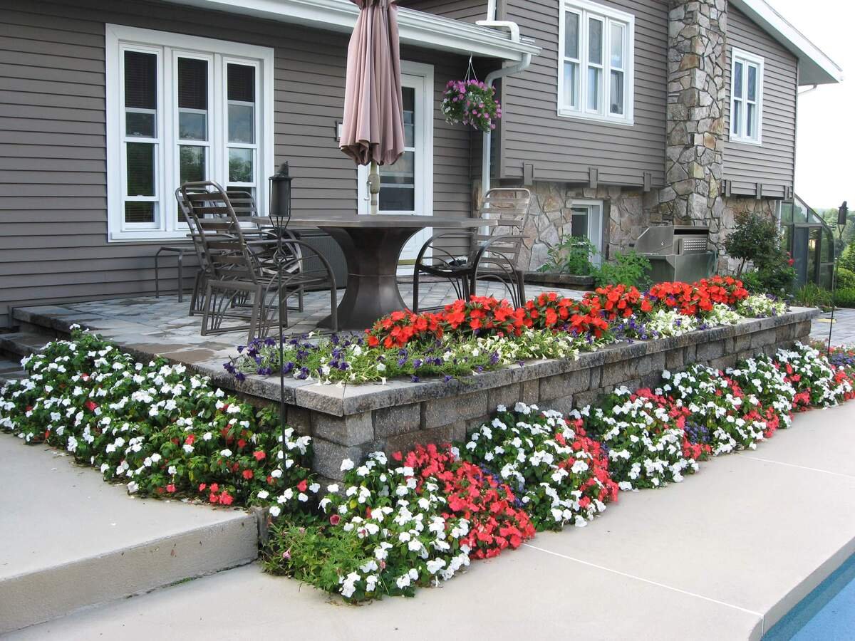 Flower Beds Built-in The Patio