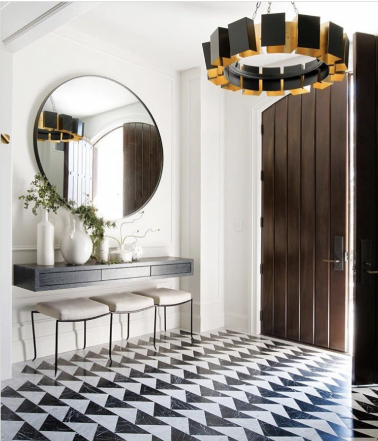 Front Door Tile Entryway With Wood Floor