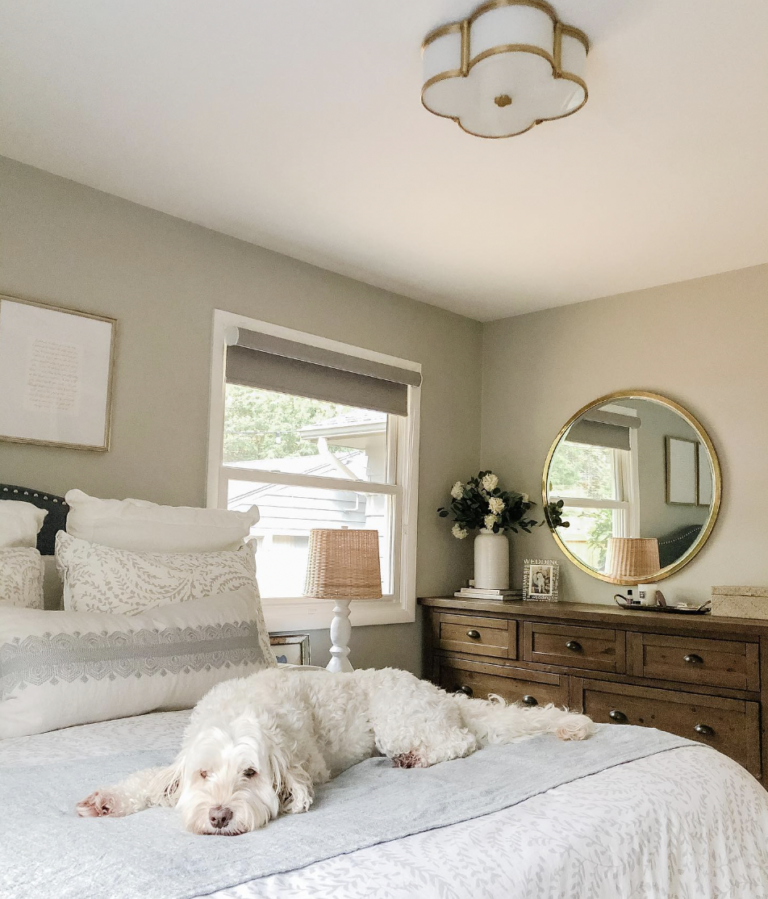 Gold Frame Small Bedroom Mirror