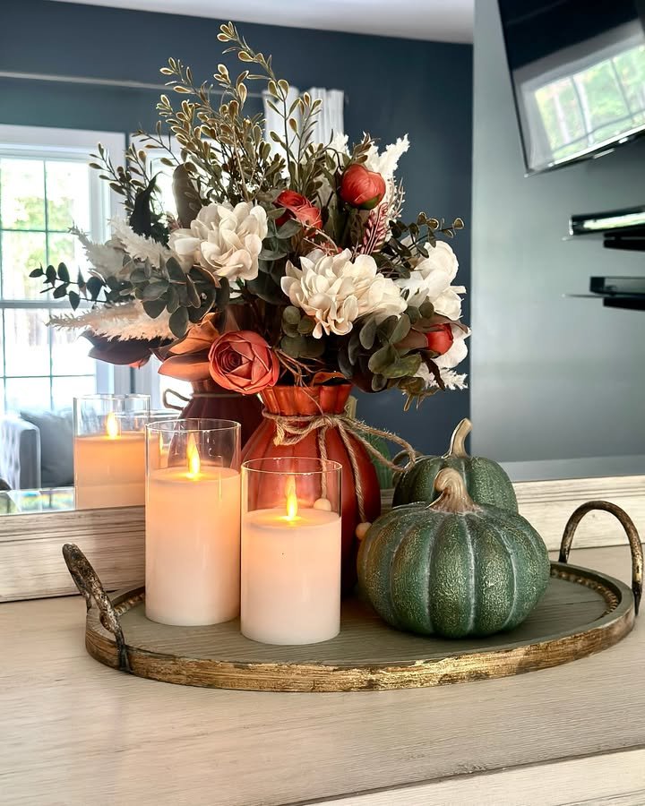 Golden Autumn Romance Tray