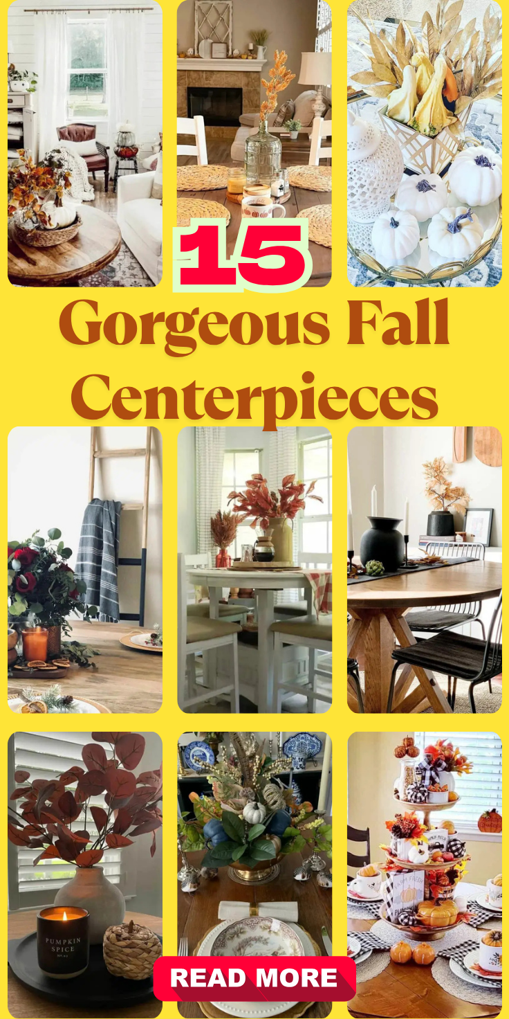 Gorgeous Fall Centerpieces