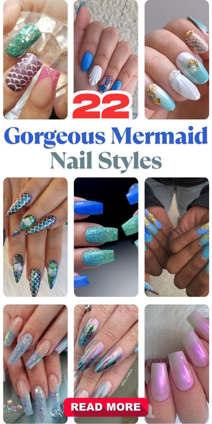 Gorgeous Mermaid Nail Styles