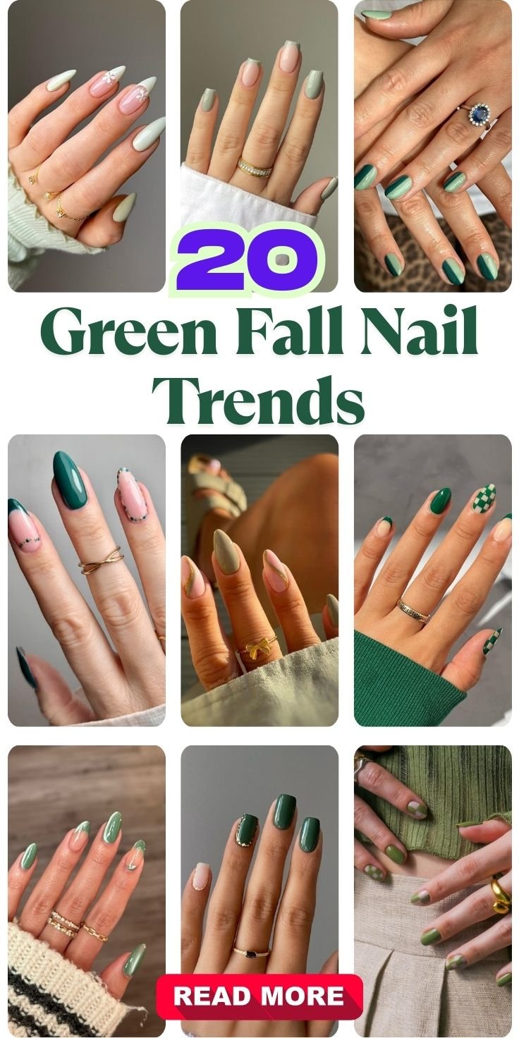 Green Fall Nail Trends