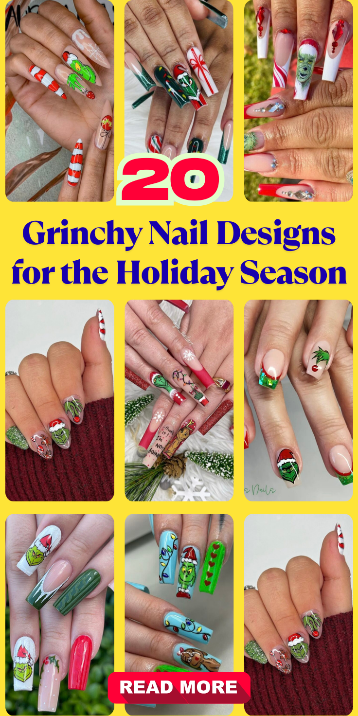 Grinchy Nail Designs
