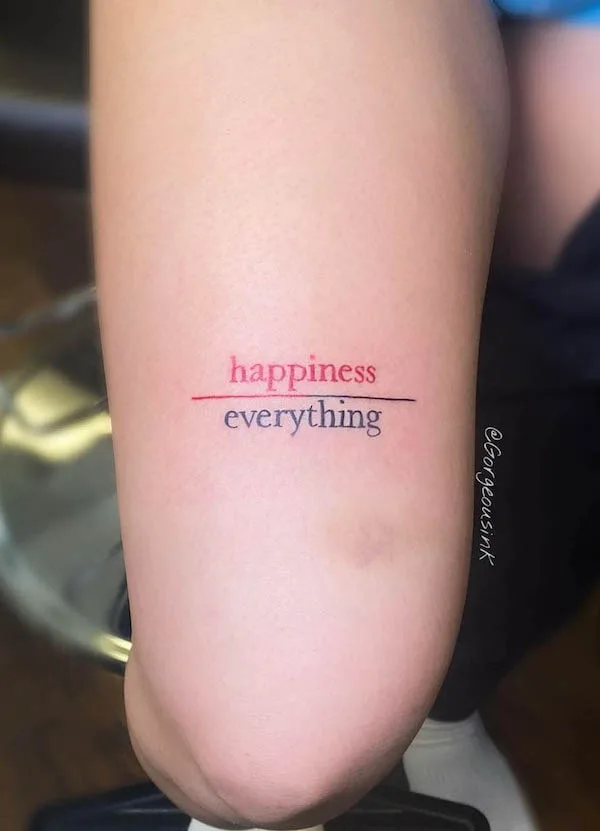 Happiness is everything