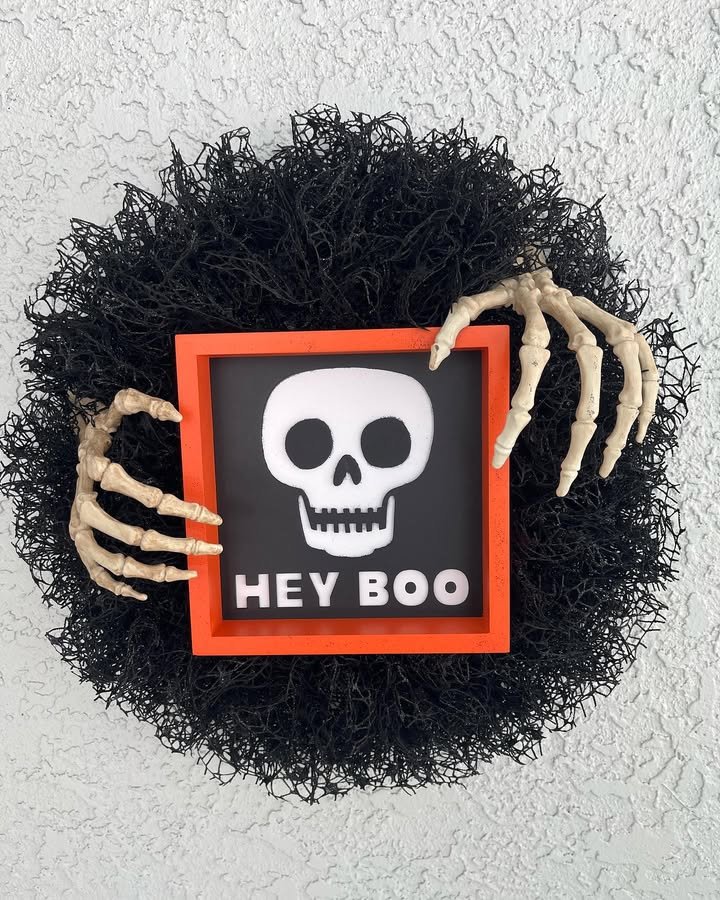 Hey Boo Wreath