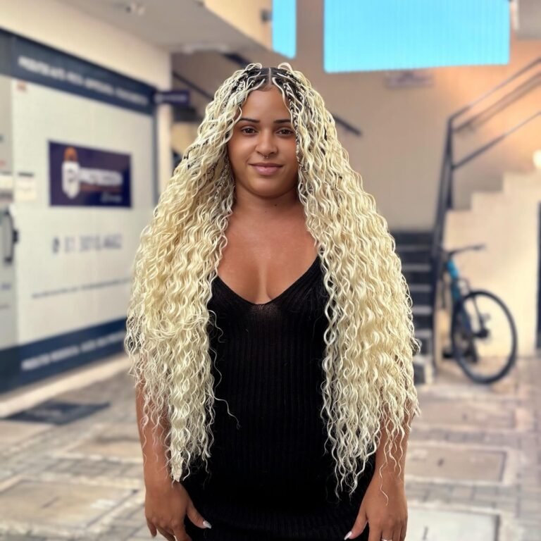 Long Bleach and Strawberry Blonde Mix Boho