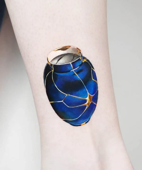 Meaningful Japanese Kintsugi tattoo
