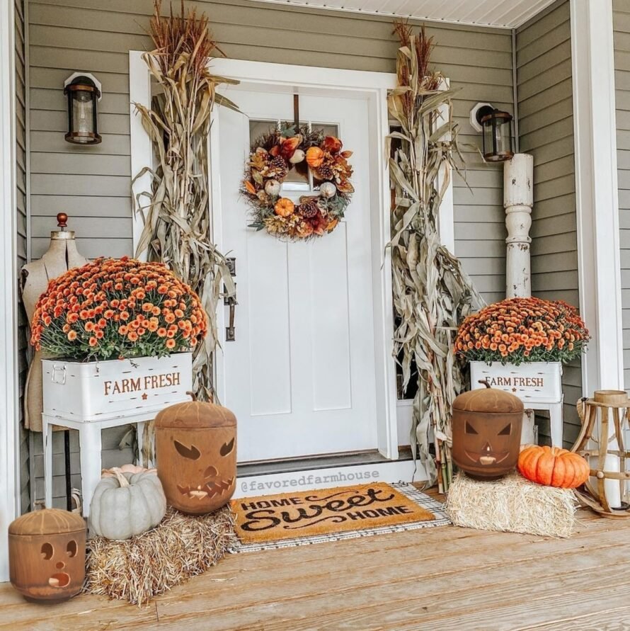 Metal Jack-O-Lanterns