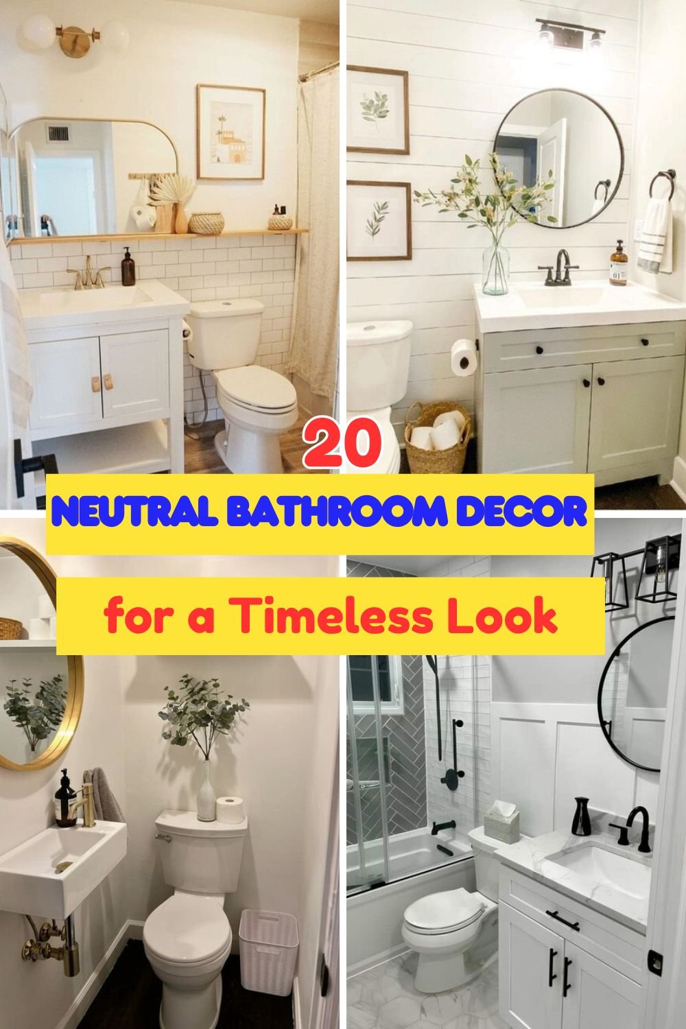 Elegant Neutral Bathroom Decor