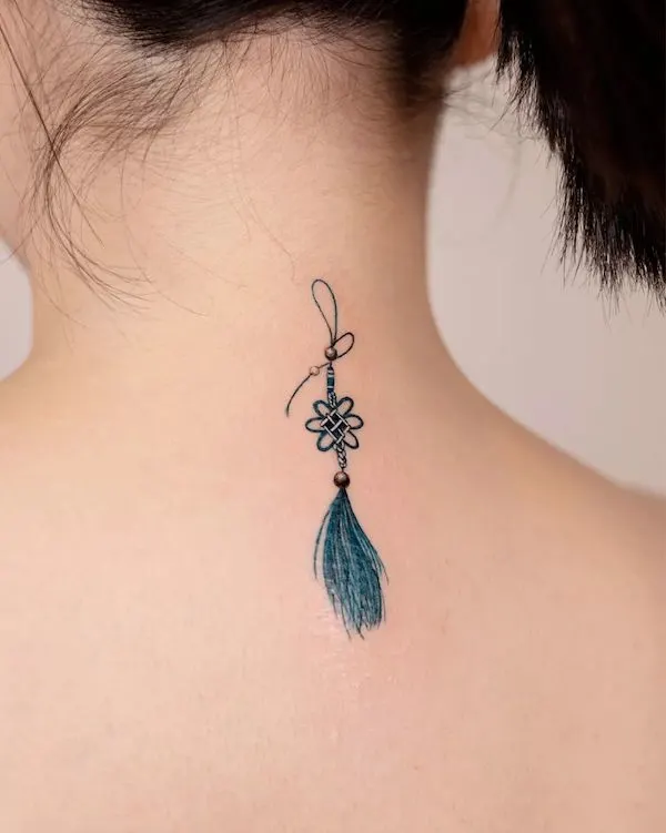 Oriental knot tattoo