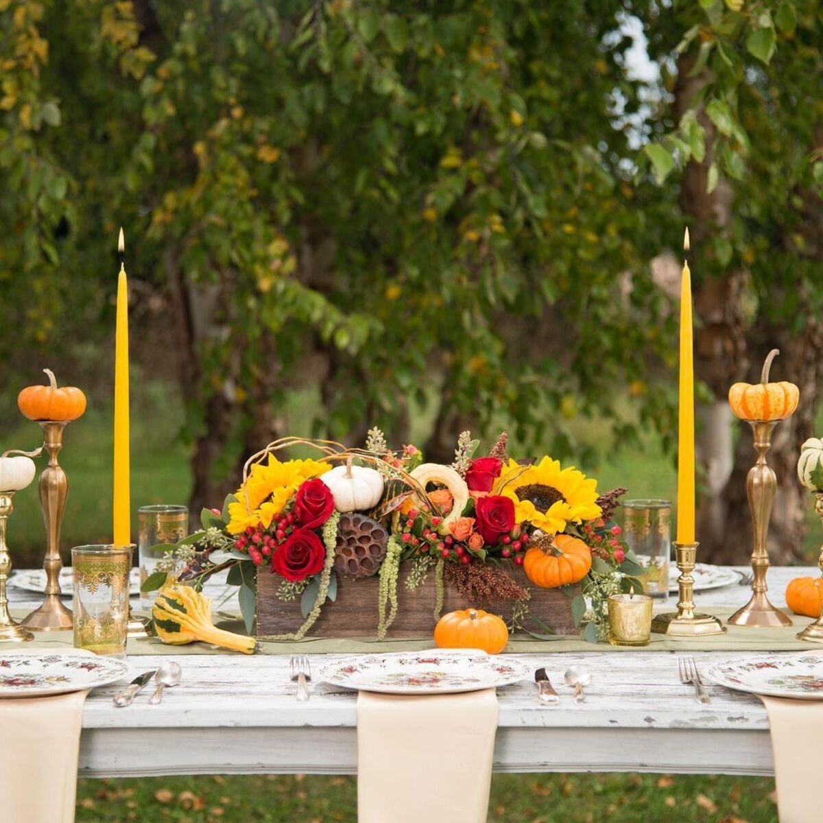 Outdoor Flower Centerpiece