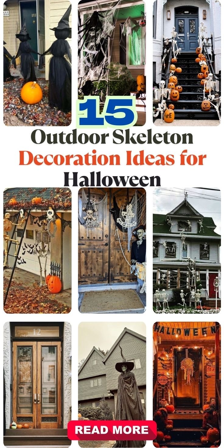 Outdoor Skeleton Decoration Ideas for Halloween