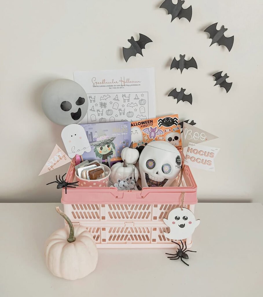 Cute Pastel Spooky Basket