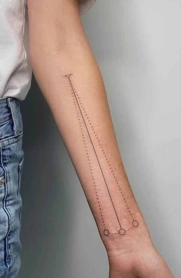 Pendulum forearm tattoo