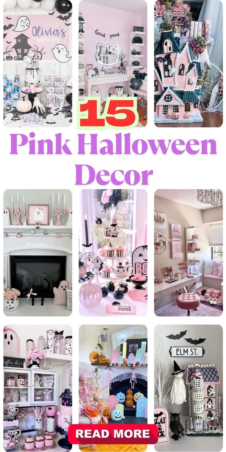 Pink Halloween Decor
