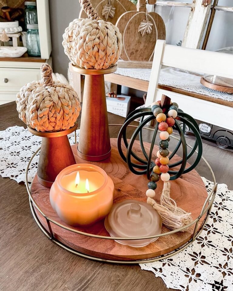 Pumpkin & Crochet Tray