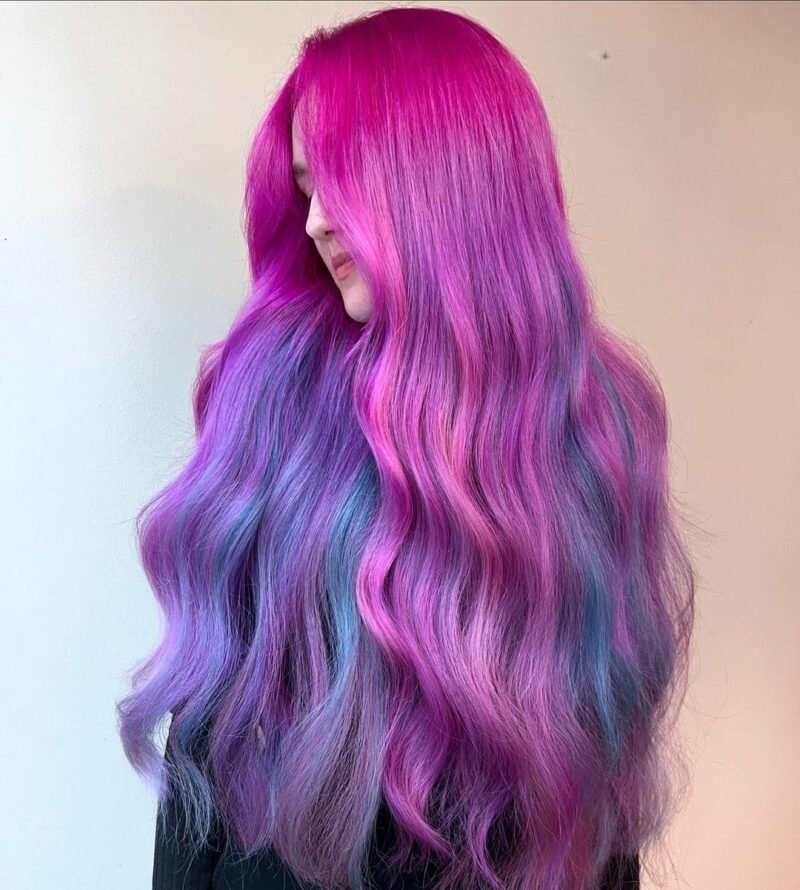Purple mermaid hair