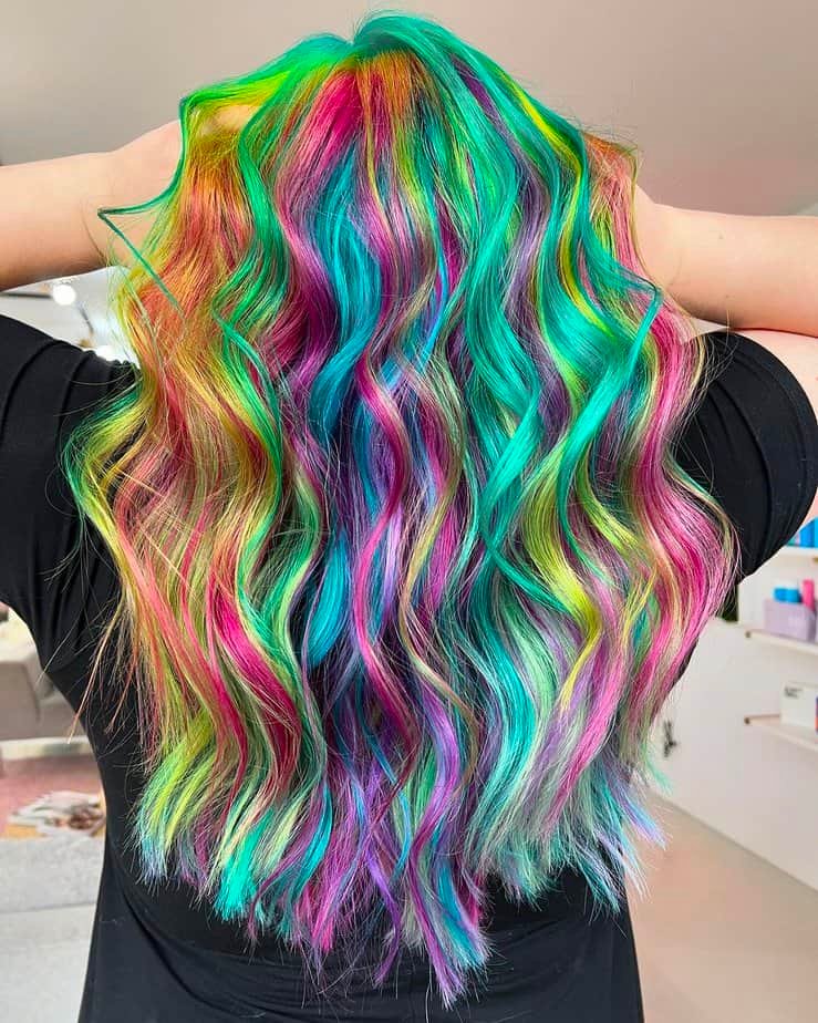 Rainbow mermaid hair