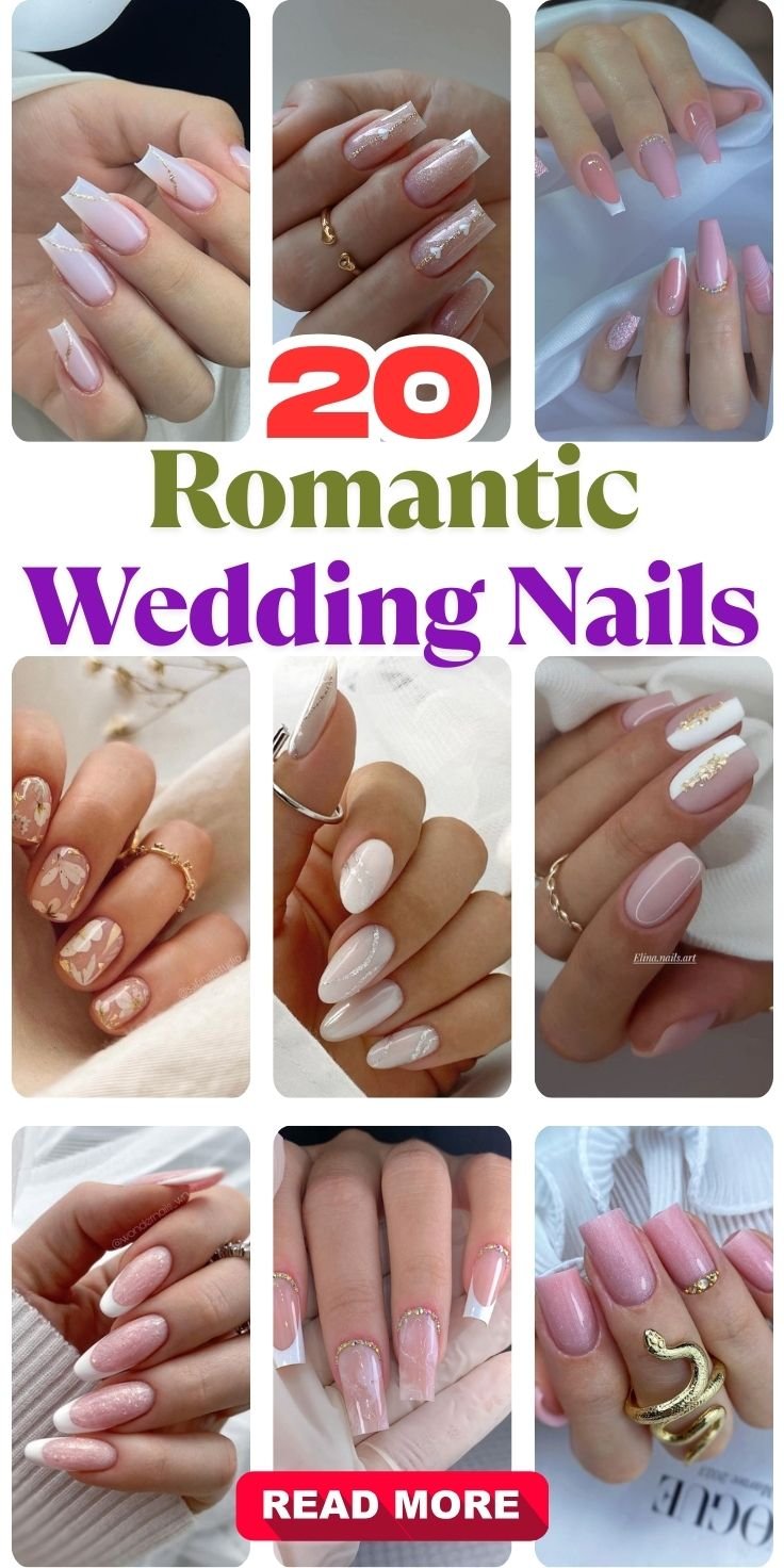 Romantic Wedding Nails