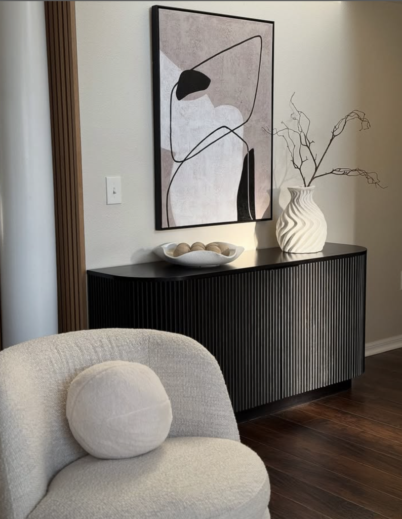 Sculptural Vase with Minimal Decor