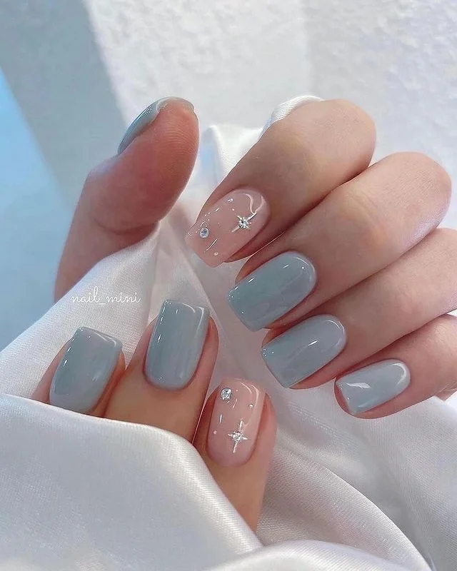 Short French Baby Pink Nails Design