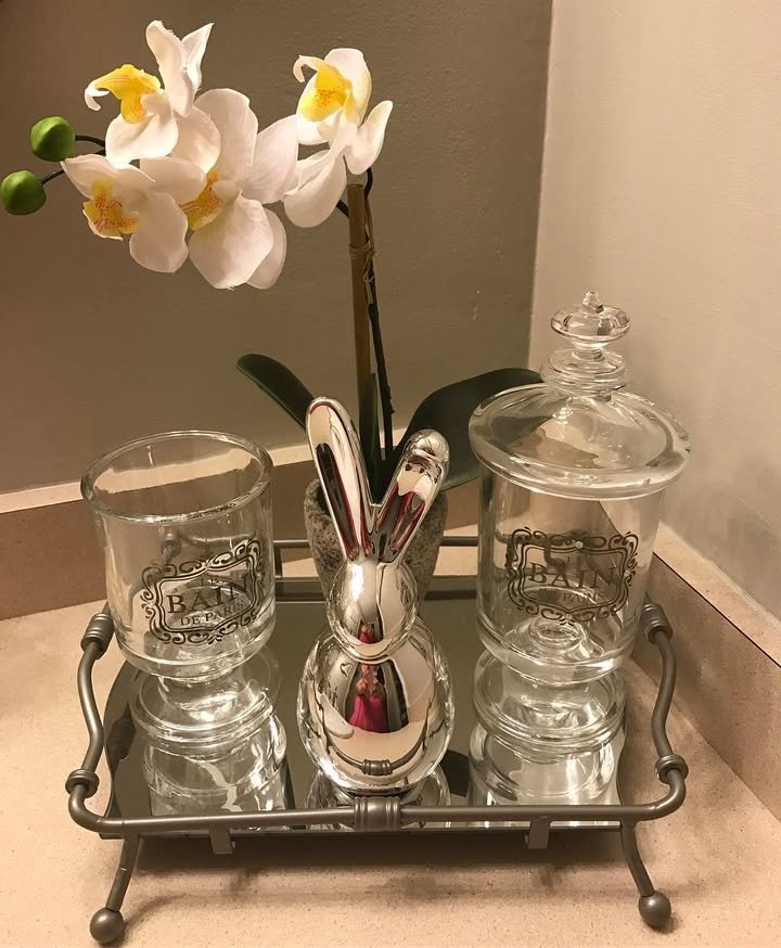 Silver Shiny Brass Tray