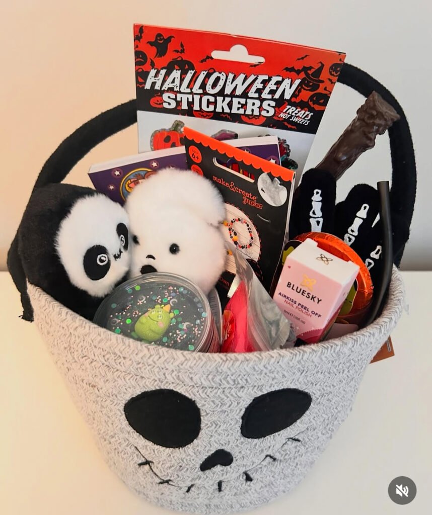 Skull-themed Boo Basket