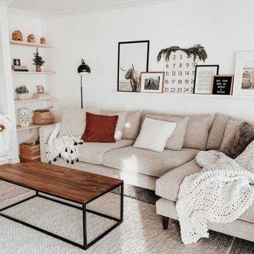 Small Shelf Above the Couch