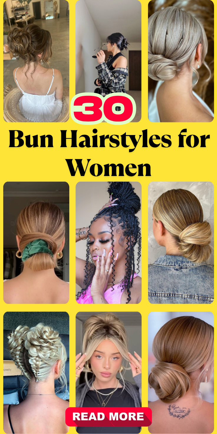 Stunning Bun Hairstyles for Women