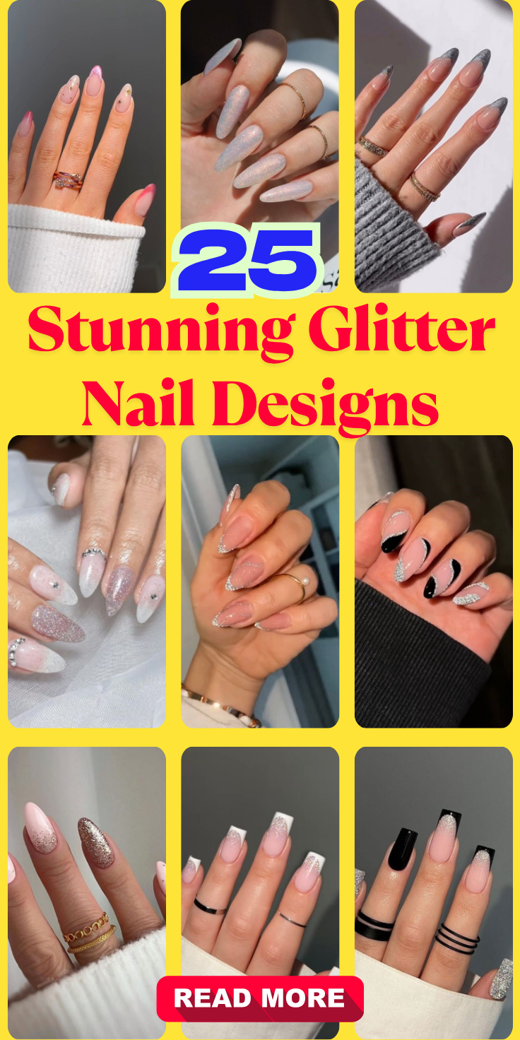 Stunning Glitter Nail Designs