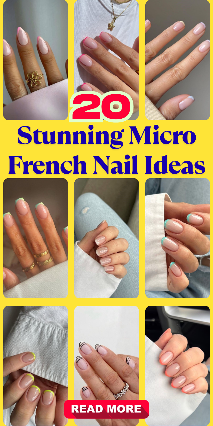 Stunning Micro French Nail Ideas